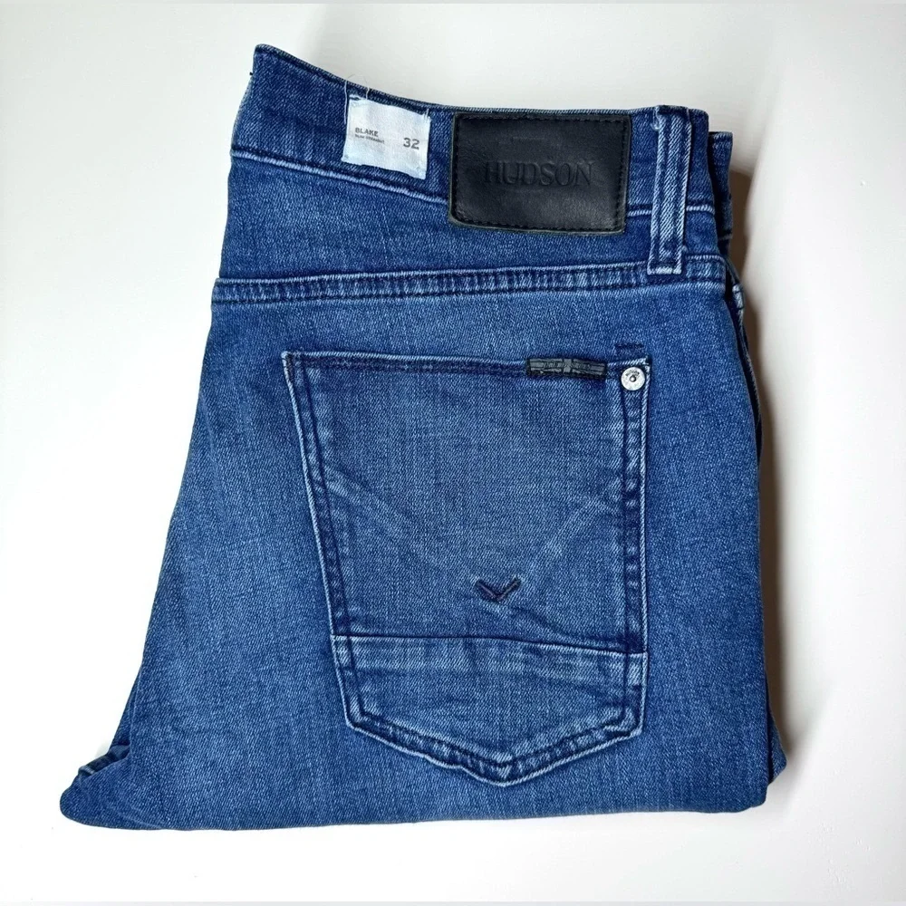 Hudson Men's Blake Slim Straight Jeans Size- 32